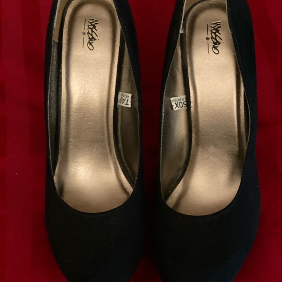 Mossimo black suede 5” high heel platform stiletto - Picture 5 of 6